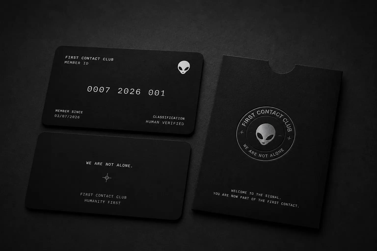 First Contact Club member kit