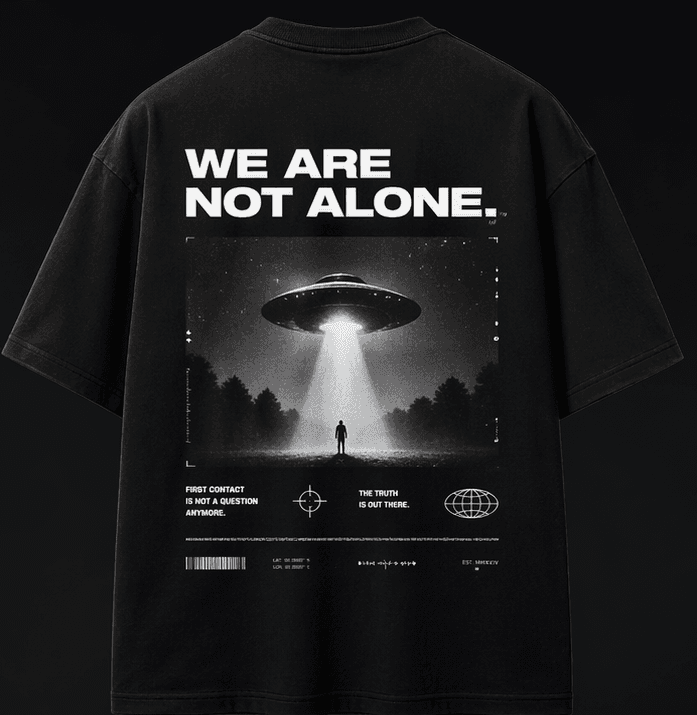WE ARE NOT ALONE tee back