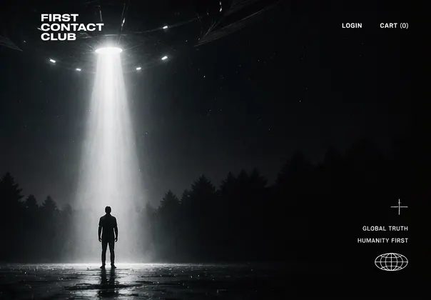 First Contact Club beam scene